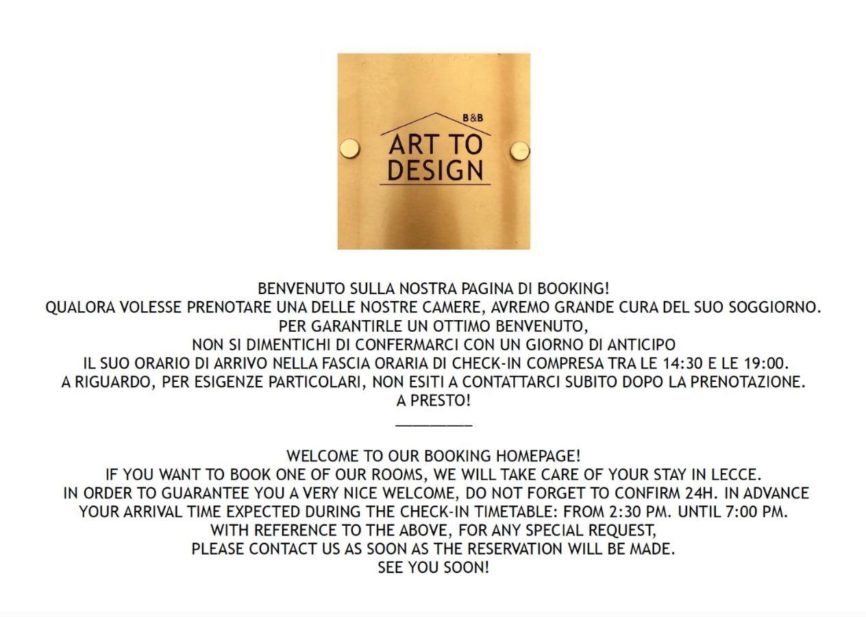 Art To Design B&B Lecce Esterno foto